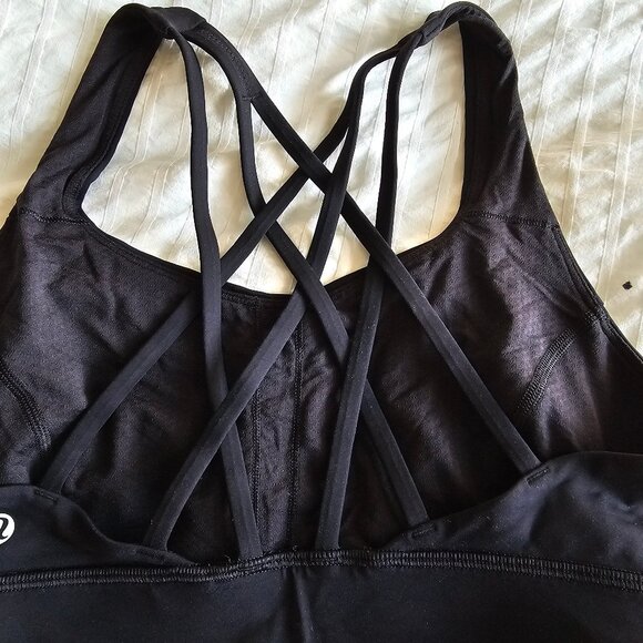 Lululemon Free to be Serene Sports Bra Long Line - Black - Picture 4 of 6